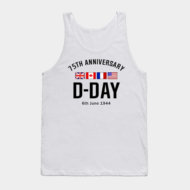 D-Day 75 Year Anniversary Tank Top by SeattleDesignCompany